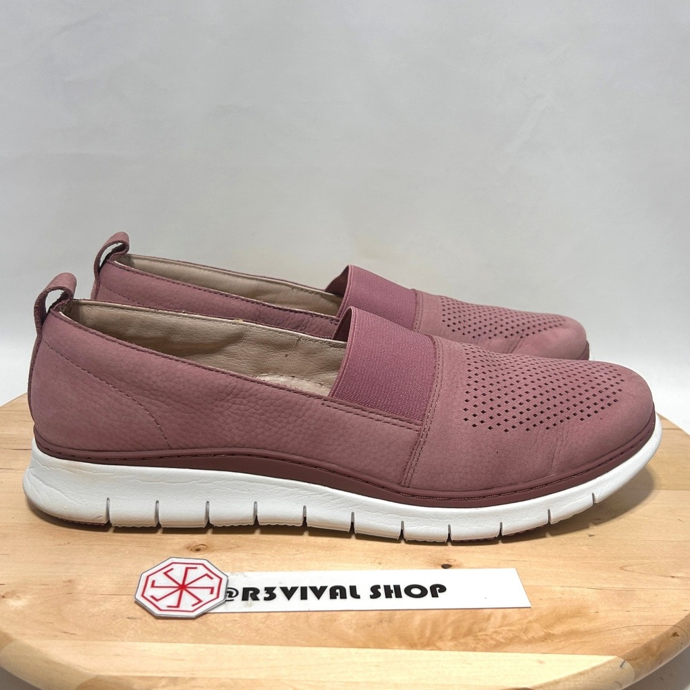 Vionic Women's Fresh Roxan Slip-On Perforated Upper Nubuck Leather Sneakers - 10